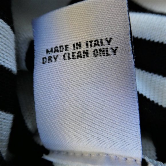 Designer Tanya Taylor Skirt Contrast Stripes ITaLY Stretch Black White L - Picture 13 of 13